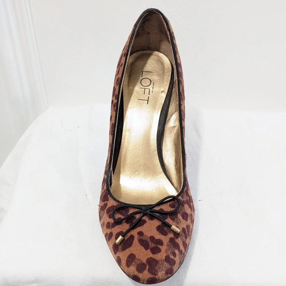 Leopard print heels by Loft
